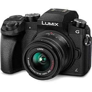 Panasonic LUMIX G7 16.00 MP 4K Mirrorless Interchangeable Lens Camera Kit with 14-42 mm Lens (Black), 3x Optical"