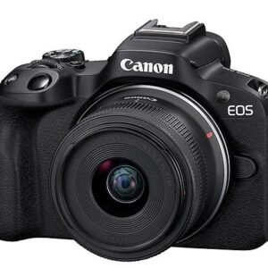 Canon EOS R50 RF-S18-45mm f/4.5-6.3 is STM Mirrorless Camera (Black)- 4K Video Vlogging with 24.2 MP High Images